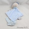 Flat cuddly toy Jim dog NATTOU Jim & Bob blue diamond moon pacifier clip 25 cm