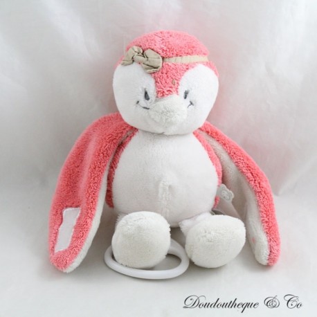 Daisy Penguin Peluche musicale NOUKIE'S Daisy e Coco Rosa Beige 20 cm