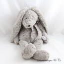 Neela Rabbit Plush DIMPEL Grey Brown Ribbon 30 cm