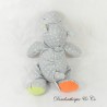 Hippopotamus plush NICOTOY grey with white polka dots 28 cm