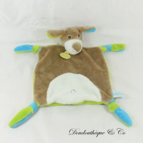 Flaches Kuscheltier Hund BABY NAT' Braun quadratisch BN0155 24 cm Flaches Kuscheltier Hund BABY NAT' Braun quadratisch BN0155 24 cm