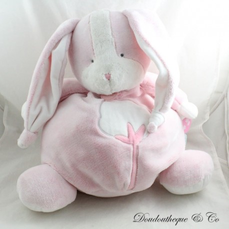 Peluche range pyjama lapin BABY NAT' Les Toudoux rose BN0273 45 cm Peluche range pyjama lapin BABY NAT' Les Toudoux rose BN0273 45 cm