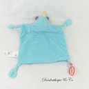 Hippopotamus Flat Cuddly Toy, VERTBAUDET, Blue Circus, Star Bow Balloon, 30 cm