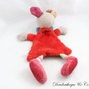Flat dog cuddly toy EBULOBO red grey