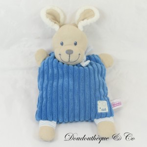 Hund Halbflaches Kuscheltier POMMETTE Intermarché blau grau 27 cm