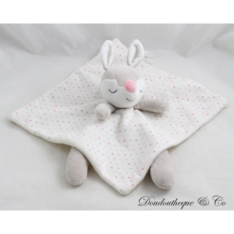 Reh Kuscheltier OBAIBI rehbraun grau weiß rosa Tupfenmuster 34 cm Reh Kuscheltier OBAIBI rehbraun grau weiß rosa Tupfenmuster 34 cm