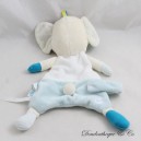 Flat cuddly toy Sasha koala Bébé Confort pacifier clip grey blue rainbow 27 cm
