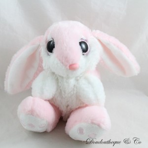 SIMBA TOYS Big Eyes Pink White Bunny Plush 17 cm