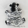 Zebra Puppet Cuddly Toy, Black and White 22 cm