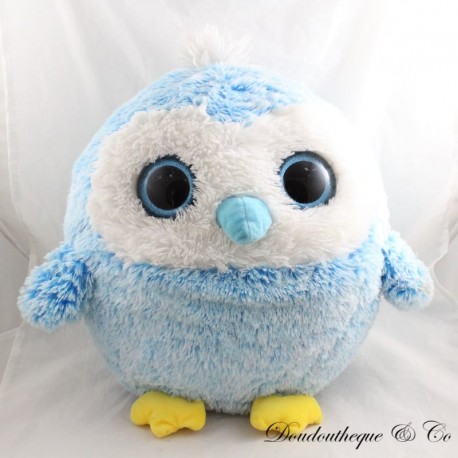 Large Stuffed Owl SIPLEC Blue Big Eyes