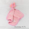 Flat cuddly toy Bunny ACE OF HEARTS pink diamond terry cloth 40 cm