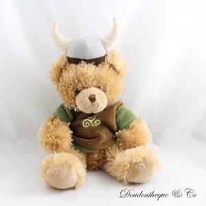 PUY DU FOU pequeño oso vikingo marrón de peluche souvenirs parque de atracciones 29 cm