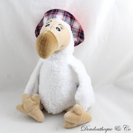 Plüschvogel Dodo WALLY PLÜSCHTIERE Mauritius Weibchen Roter Bob Rosa Schwanz 35 cm