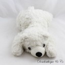 Peluche de oso polar blanco reclinable