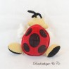 Societe Generale ladybug plush red black 27 cm
