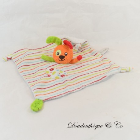Decke Flacher Hase oder Hund ORCHESTRA Stripes Mehrfarbige Schleife 23 cm Decke Flacher Hase oder Hund ORCHESTRA Stripes Mehrfarbige Schleife 23 cm