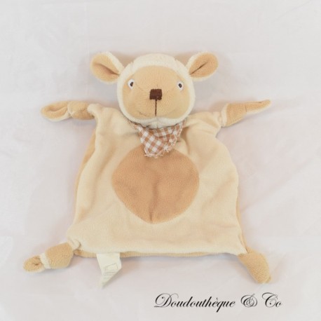 Flaches Schaf Kuscheltier, BANQUE POPULAIRE, Werbe Kuscheltier, mit Bandanas 24 cm Flaches Schaf Kuscheltier, BANQUE POPULAIRE, Werbe Kuscheltier, mit Bandanas 24 cm