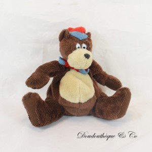 Promotional plush Bear Bank CAISSE SAVINGS brown 17 cm