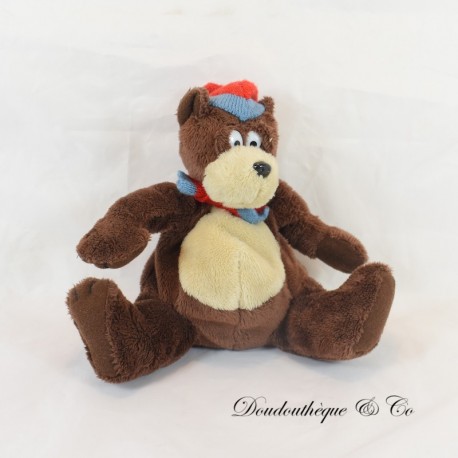 Werbe Plüsch Bärenbank CAISSE SAVINGS braun 17 cm Werbe Plüsch Bärenbank CAISSE SAVINGS braun 17 cm