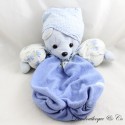 Plush pajama organizer bear vintage blue teddy bear