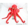 Octopus plush NATURE PLANET red orange octopus 38 cm
