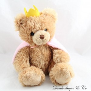 Teddybär PUY DU FOU kleiner Bär Braune Prinzessin Souvenirs Vergnügungspark 26 cm