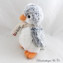 Penguin plush CREATIONS DANI grey white scarf La Clusaz 18 cm