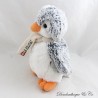 Peluche pinguino CREATIONS DANI sciarpa grigia bianca La Clusaz 18 cm