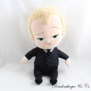 Peluche bébé garçon BABY BOSS blond costume noir