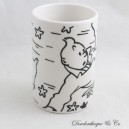 Tazza Tintin e Ceramica Nevosa Scettro di Ottokar Bianco e Nero 11 cm