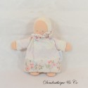 Kuscheltier TROUSSELIER Doll Halbflache rosa Wimpel Glocke 20 cm