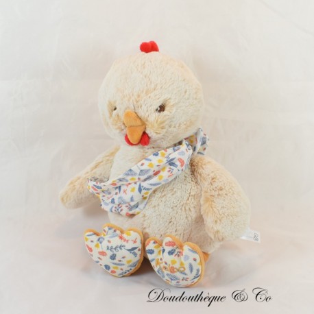Plüsch Papa Poule Paul KALOO Blumenschal 30 cm Plüsch Papa Poule Paul KALOO Blumenschal 30 cm