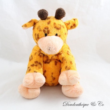 Peluche de jirafa TY U.K Gorro 2004 marrón anaranjado 23 cm