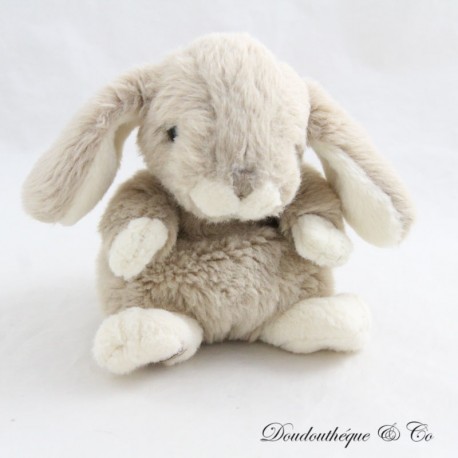 Kanini bunny plush BUKOWSKI taupe white very soft 15 cm