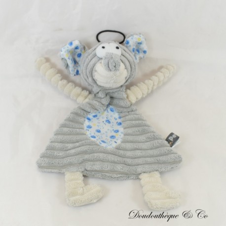 Flaches Kuscheltier Maus PETFACE Ratte Grau geblümte Ohren und Bauch 25 cm Flaches Kuscheltier Maus PETFACE Ratte Grau geblümte Ohren und Bauch 25 cm