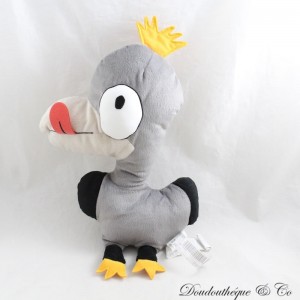 Peluche Pájaro Durmiente IKEA Sagoskatt 2021 Gris Negro Ojos Grandes 35 cm