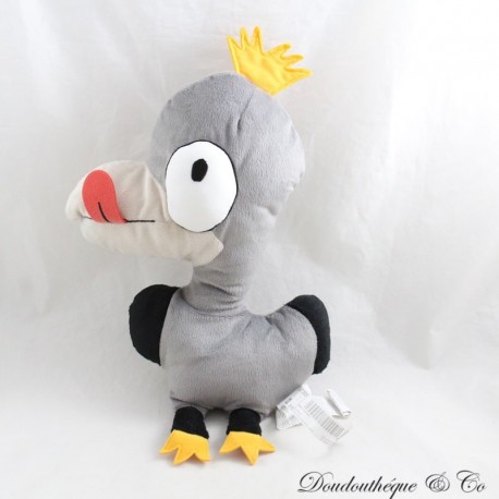 Peluche oiseau dodo IKEA Sagoskatt 2021 gris noir gros yeux 35 cm
