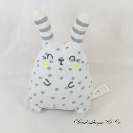 Musical Plush Rabbit DPAM grey with polka dots From the Same to the Same 19 cm Musical Plush Rabbit DPAM grey with polka dots From the Same to the Same 19 cm