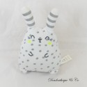 Musical Plush Rabbit DPAM grey with polka dots From the Same to the Same 19 cm