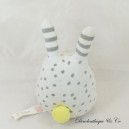 Musical Plush Rabbit DPAM grey with polka dots From the Same to the Same 19 cm