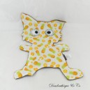 Rabbit Flat Cuddly Toy, NOTSOBIG, Toumou, Brown, Pineapple, Yellow, Rabbit, 34 cm