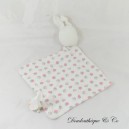 Manta conejo plano OBAIBI redondo tela rosa gris plata diamante 30 cm