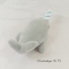 MOSES Peluche de ballena gris y blanco 15 cm