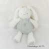 OBAIBI OKAIDI Bunny Plüsch Silber Weiß Blau Gestreift Jumpsuit 28 cm