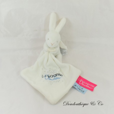 Doudou mouchoir lapin Doudou et Compagnie La garantie doudou DC 3423 28 cm