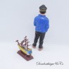 2 Captain Haddock and the boat figurines "The Unicorn" The Secret of the Unicorn 8 cm