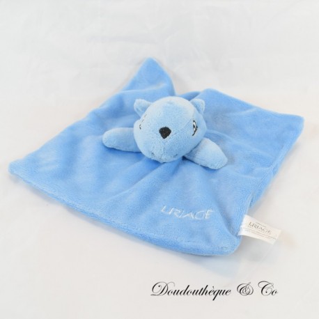 Flaches Kuscheltier Eichhörnchen URIAGE quadratisch weißes Murmeltier 30 cm