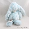 Plüsch Souvenir Kaninchen CMP Schal La Toussuire Blau und Weiß 24 cm