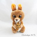 Peluche Kipper le kangourou TY Beanie Boos marron avec bébé gros yeux 18 cm