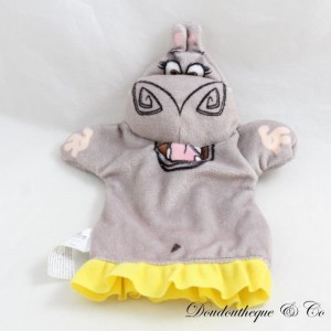 Doudou marionnette Gloria hippopotame SINGAPORE AIRLINES Dreamworks Madagascar
